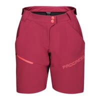 GENIA BIKE SHORTS dámske cyklistické šortky bordó/čierná