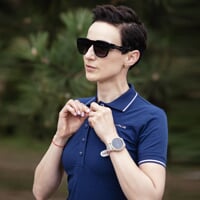 ANETA dámske športové šaty s bambusom tm.modrá