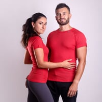 BA NKRZ dámslé funkční triko krátký rukáv červená