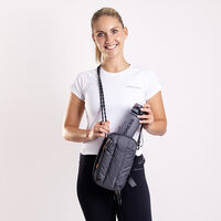 BOTTLE BAG multifunkčná taška na fľašu tm.sivá