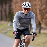 DAVOS pánský cyklistický zateplený dres stříbrná