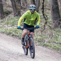 CONDOR pánská cyklistická větrovka limetka/černá