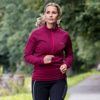 CUBICA ZIP dámská mikina s krátkým zipem fuchsia
