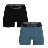 E SKN 2-PACK set pánských boxerek s bambusem čierna + zelená