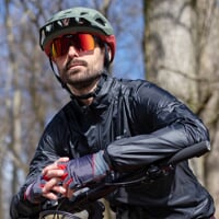ENDURO RED-R BLK/RED športové okuliare lesklá čierna/červená