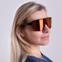 ENDURO RED-R BLK/RED športové okuliare lesklá čierna/červená