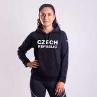 FUN HOODY CZECH LADY dámská mikina s kapucí čierna