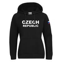FUN HOODY CZECH LADY dámská mikina s kapucí čierna
