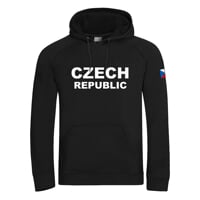 FUN HOODY CZECH MAN pánská mikina s kapucí čierna