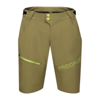 GENIUS BIKE SHORTS pánske cyklistické šortky olivová/čierná