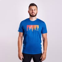 HRUTUR "FOREST" pánske merino tričko sivý melír