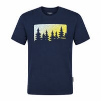 HRUTUR "FOREST" pánske merino tričko tm.modrá