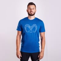 HRUTUR "RAM" pánske merino tričko modrý melír