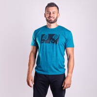 HRUTUR "RAM" pánske merino tričko zelený melír