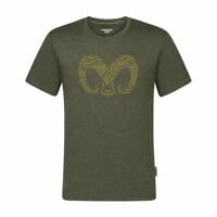 HRUTUR "RAM" pánske merino tričko khaki melír