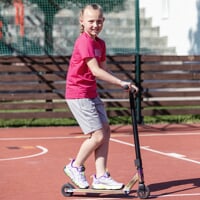 JUNIOR TRAINING detské športové topánky fialová/limetková
