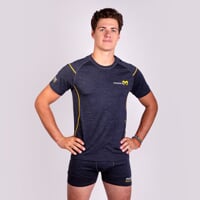 MW NKR pánské merino triko s krátkým rukávem šedý melír