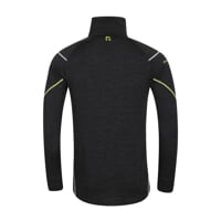 MW NRZ 170 pánský funkční merino rolák s krátkým zipem černý melír