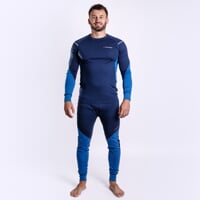 MW SDN 170 pánské dlouhé merino spodky černý melír