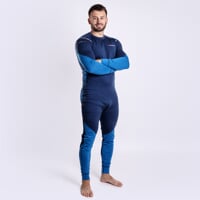 MW SDN 170 pánské dlouhé merino spodky černý melír
