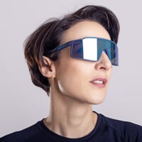 NITRO BLU-R NAV/BLU CASE športové slnečné okuliare s polarizačnými sklami tm. modrá mat/sv. modrá