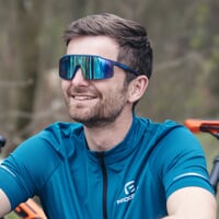 NITRO BLU-R NAV/BLU CASE športové okuliare s polarizačnými sklami tm. modrá mat/sv. modrá
