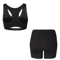 Set ZORA BRA + MINISHORTS čierna