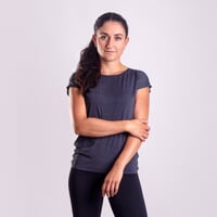 TECHNICA dámske celolepené športové tričko čierny melír