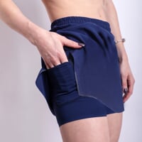 TIGA SKIRT dámská běžecká sukně 2v1 modrá