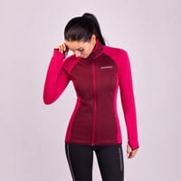 TS TISPA dámska funkčná mikina fuchsia/švestka
