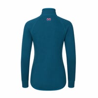 TISPA JUNIOR MERINO dievčenská funkčná mikina petrol/fuchsie