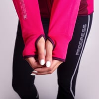 TISPA ZIP dámská funkční sportovní mikina fuchsie/švestka