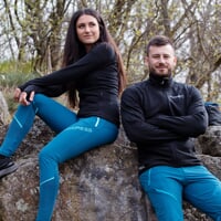 TISPA MERINO dámská funkční sportovní mikina petrol