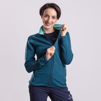 TISPA MERINO dámská funkční sportovní mikina zelená