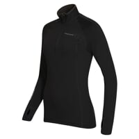TISPA ZIP MERINO dámská funkční sportovní mikina čierna