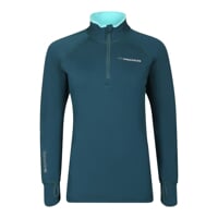 TISPA ZIP MERINO dámská funkční sportovní mikina zelená