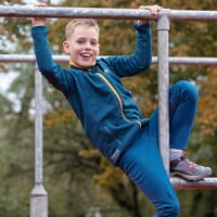 TOREZ JUNIOR MERINO chlapecká funkční mikina petrol/kari