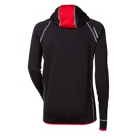 TOREZ HOODY pánská funkční sportovní mikina s kapucí černá/červená