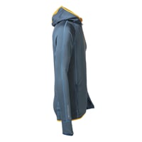 TOREZ HOODY pánská funkční sportovní mikina s kapucí modrošedá/kari