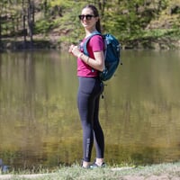 VELOCITA dámske outdoorové legíny čierna