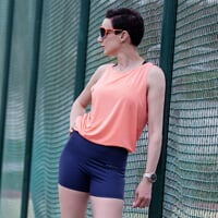 ZORA MINI SHORTS dámske krátke legíny s push-up efektom tm.modrá